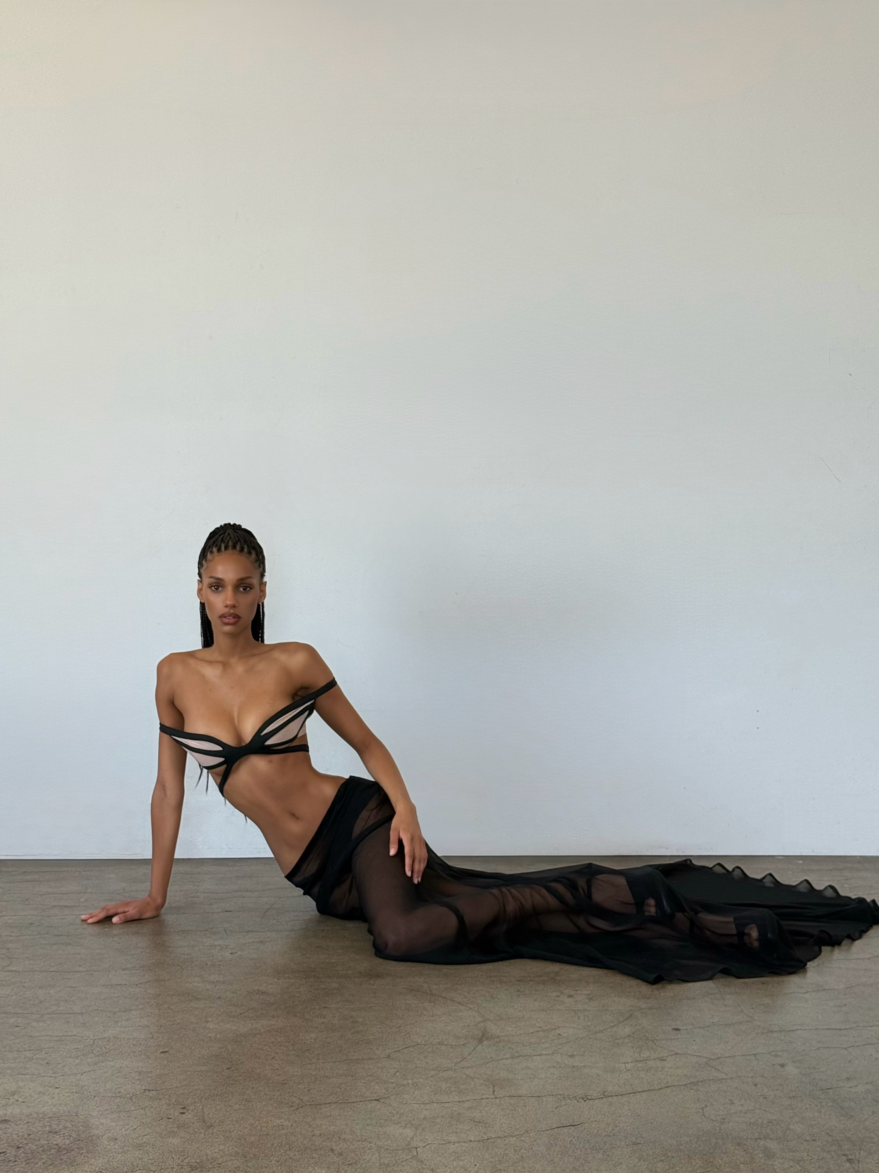 vela bra detail, entirely handmade in los angeles by unnamed