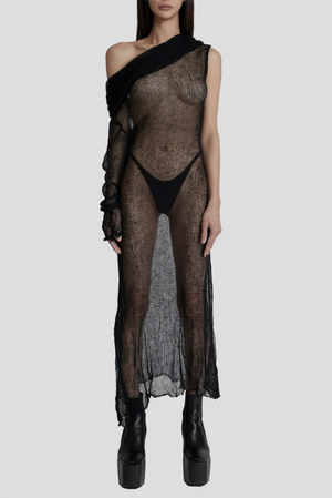 NOIR WRAITH KNIT DRESS