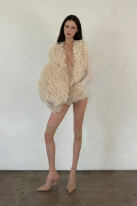 CREAM SUEDE SOLARA SET